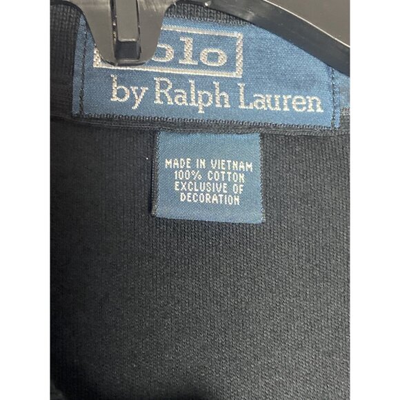 Polo By Ralph Lauren Men's Polo Shirt Black 100% Cotton Short Sleeve Size Large - Picture 3 of 8